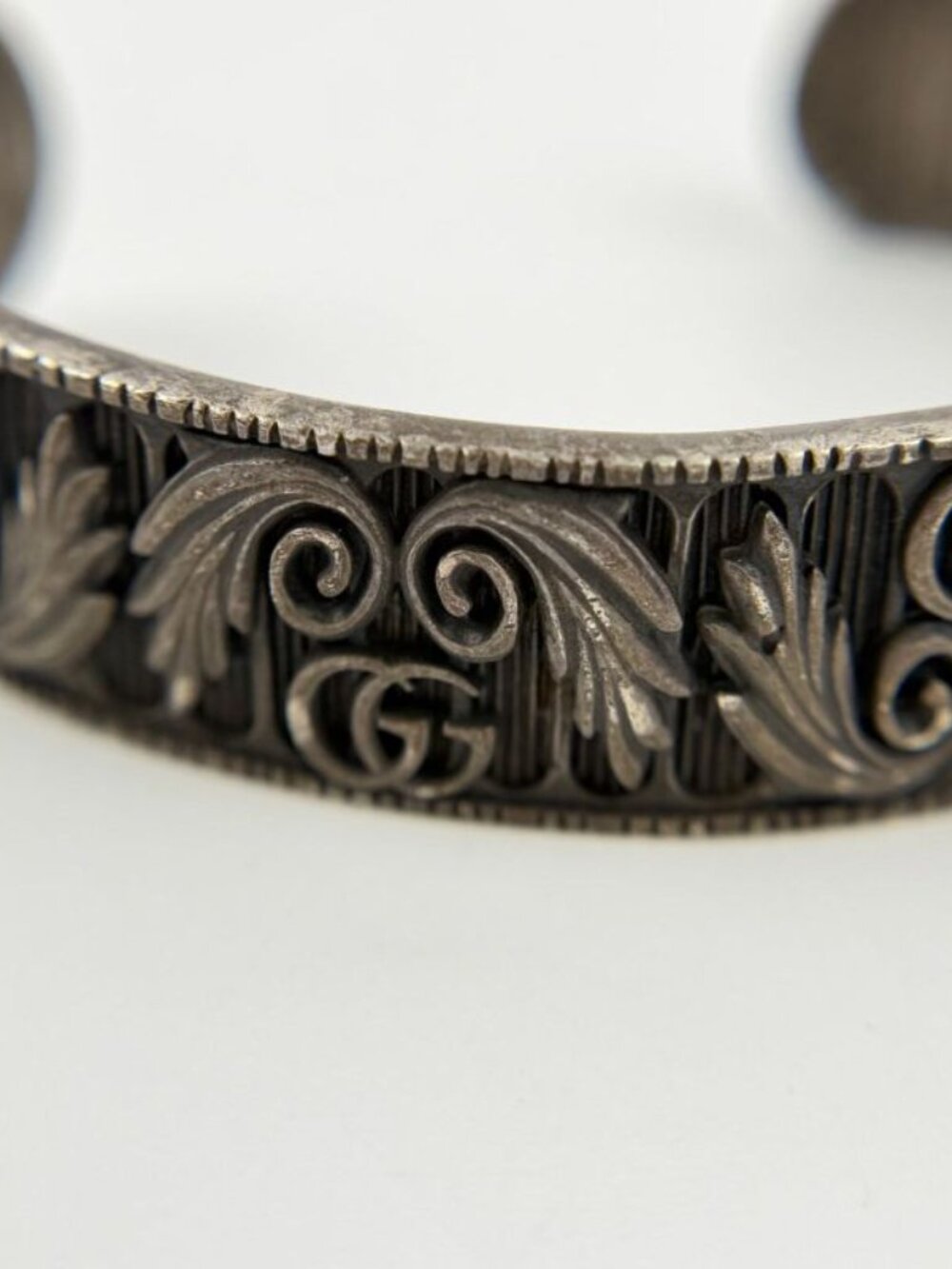 Gucci GG Marmont Bangle Bracelet Silver Vintage Ji Su Hboc - Picture 3 of 16